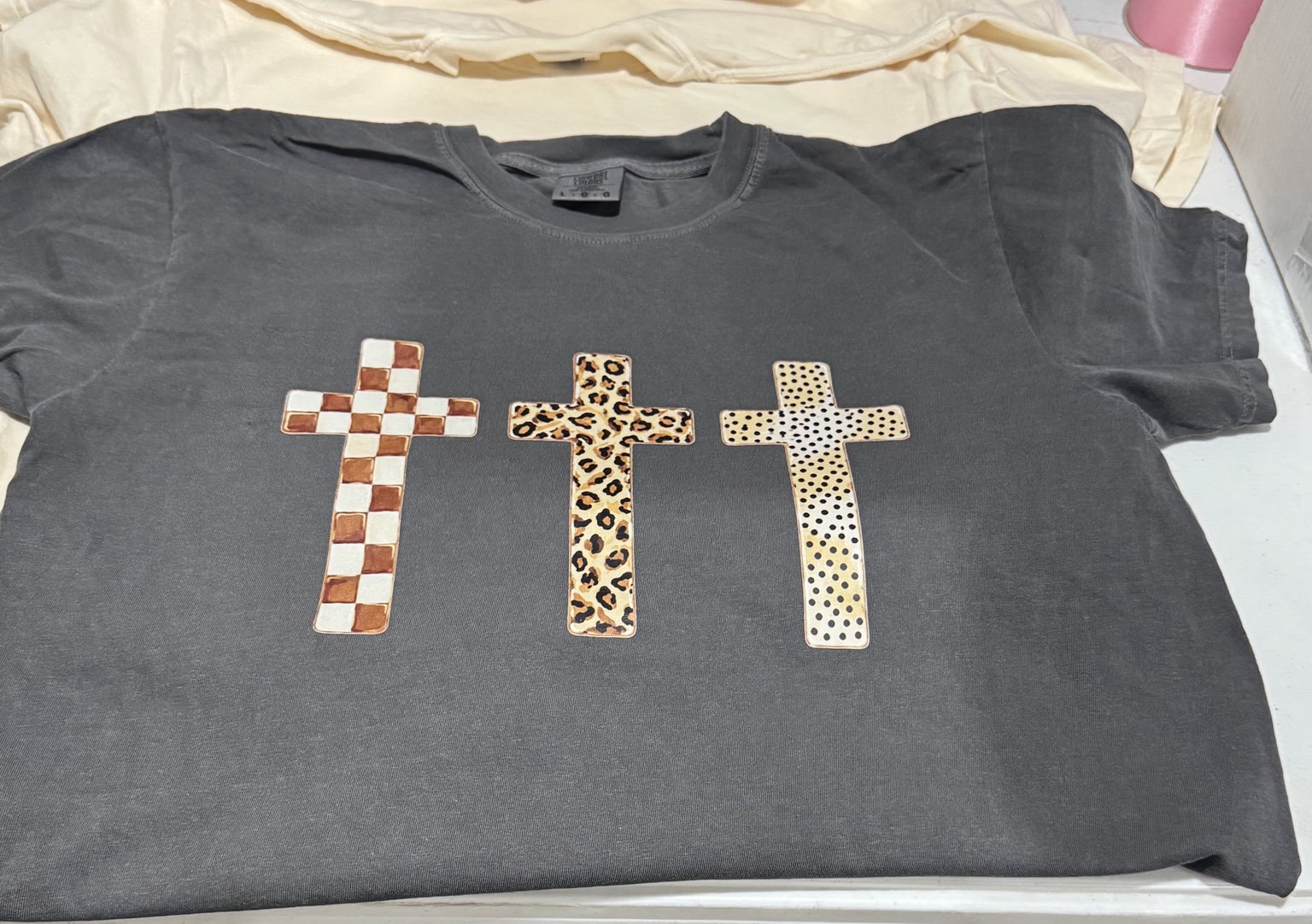 Custom cross patch shirt